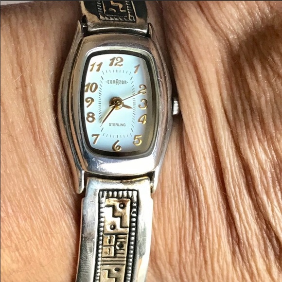 925 & 14kt gold Roderick tenorio ladies watch - Picture 5 of 10